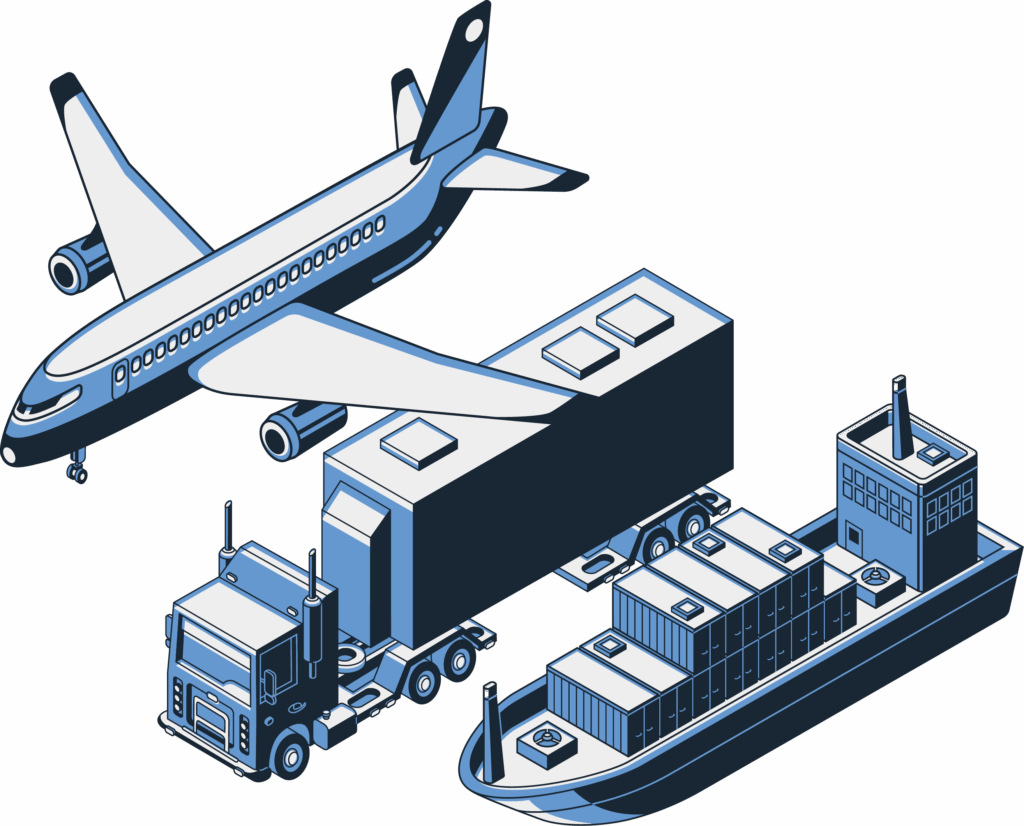 plane truck and boat