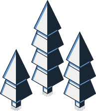 stylized illustraiton trees